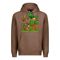 Chestnut lets get lucked up st patricks Premium Hoodie - LillyAllenDesigns