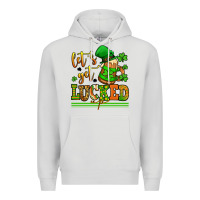 Dove Grey lets get lucked up st patricks Premium Hoodie - LillyAllenDesigns