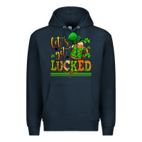Navy lets get lucked up st patricks Premium Hoodie - LillyAllenDesigns