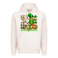 Pale Pink lets get lucked up st patricks Premium Hoodie - LillyAllenDesigns
