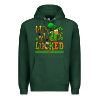 Sports Green lets get lucked up st patricks Premium Hoodie - LillyAllenDesigns