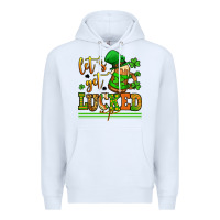 White lets get lucked up st patricks Premium Hoodie - LillyAllenDesigns