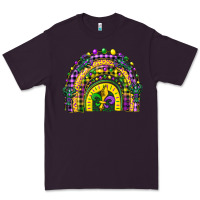 Mardi Gras Rainbow And Fleur De Lis Premium Tee | Teevron