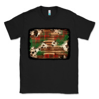 Black christmas buffalo plaid cowhide background Classic Tee - Jasminsmagicworld