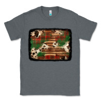 Charcoal Heather christmas buffalo plaid cowhide background Classic Tee - Jasminsmagicworld
