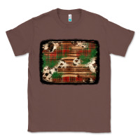 Chestnut christmas buffalo plaid cowhide background Classic Tee - Jasminsmagicworld