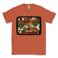 Copper christmas buffalo plaid cowhide background Classic Tee - Jasminsmagicworld