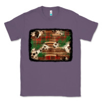 Lavender christmas buffalo plaid cowhide background Classic Tee - Jasminsmagicworld