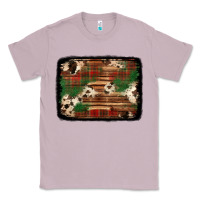 Lilac christmas buffalo plaid cowhide background Classic Tee - Jasminsmagicworld