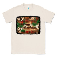 Natural christmas buffalo plaid cowhide background Classic Tee - Jasminsmagicworld