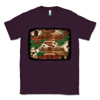 Plum christmas buffalo plaid cowhide background Classic Tee - Jasminsmagicworld