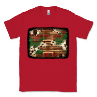 Red christmas buffalo plaid cowhide background Classic Tee - Jasminsmagicworld