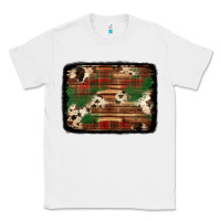 White christmas buffalo plaid cowhide background Classic Tee - Jasminsmagicworld