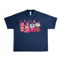 Navy breast cancer coffee cups Urban Heavy Tee - OliviaCreatesArt