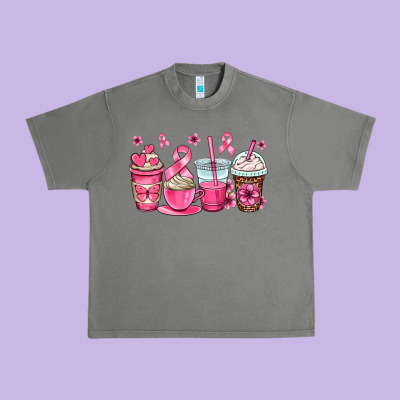Breast Cancer Coffee Cups Urban Heavy Tee Designed By Oliviacreatesart