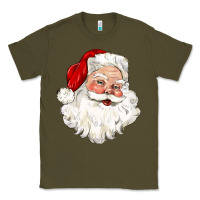 Army Green santa claus Classic Tee - CowGirlArtShop