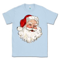 Dusty Blue santa claus Classic Tee - CowGirlArtShop