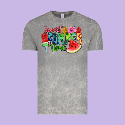 Sweet Summer Time Vintage Tee Designed By Fadigitalartstudio