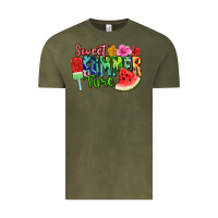 Vintage Olive Sweet summer time Vintage Tee - FaDigitalArtStudio