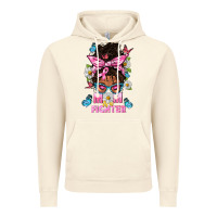 Vintage Artic Mom Is A Fighter And Afro Messy Bun Mom Vintage Hoodie - BundleAndBundleShop