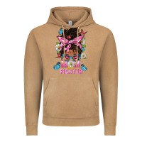 Vintage Camel Mom Is A Fighter And Afro Messy Bun Mom Vintage Hoodie - BundleAndBundleShop