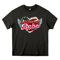 Asphalt American babe Heavy Core Tee - HowdyJamesFarm