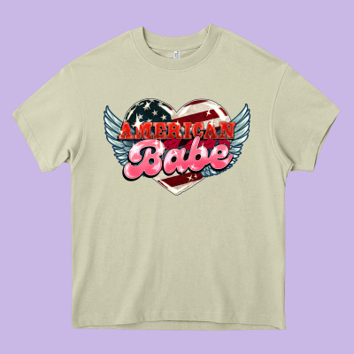 American Babe Heavy Core Tee Designed By Howdyjamesfarm