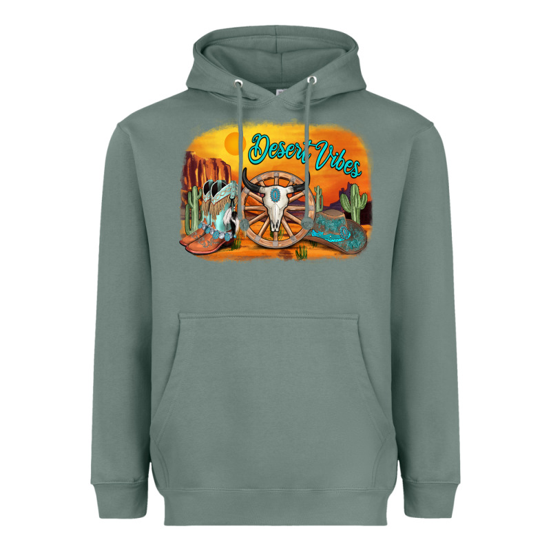 Desert Vibes Heavyweight Hoodie by AdoDesignShop | Teevron