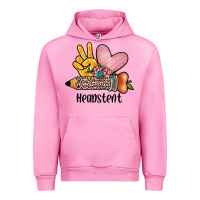 Fuchsia Pink peace love headstent Urban Hoodie - JahusDesignShop