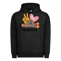 Pigment Black peace love headstent Urban Hoodie - JahusDesignShop