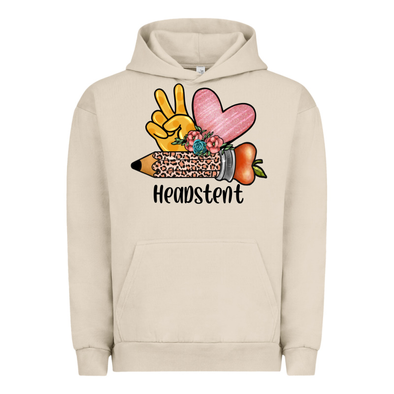 Peace Love Headstent Urban Hoodie by JahusDesignShop | Teevron