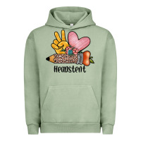 Pigment Oil Green peace love headstent Urban Hoodie - JahusDesignShop