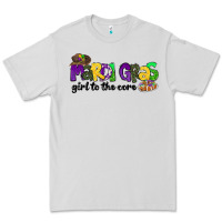 Dove Grey mardi gras girl to the core Premium Tee - CowGirlArtShop
