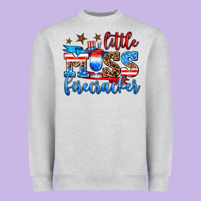 Little Miss Firecracker Heavyweight Sweatshirt Designed By Adodesignshop