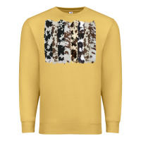 Antique Gold cowhide brushstroke Premium Sweatshirt - AdoDesignShop