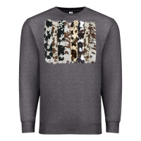 Charcoal Heather cowhide brushstroke Premium Sweatshirt - AdoDesignShop