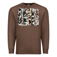 Chestnut cowhide brushstroke Premium Sweatshirt - AdoDesignShop
