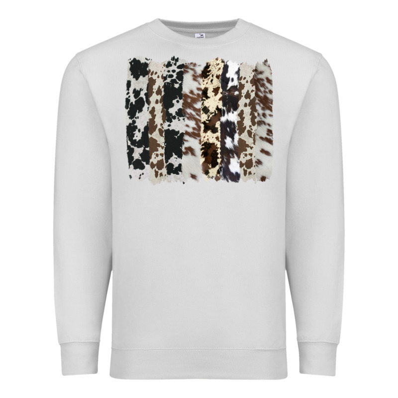 Cowhide Brushstroke Premium Sweatshirt by AdoDesignShop | Teevron