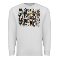 Dove Grey cowhide brushstroke Premium Sweatshirt - AdoDesignShop