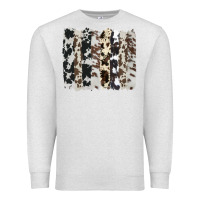 Oatmeal Heather cowhide brushstroke Premium Sweatshirt - AdoDesignShop