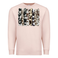 Pale Pink cowhide brushstroke Premium Sweatshirt - AdoDesignShop