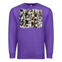 Purple cowhide brushstroke Premium Sweatshirt - AdoDesignShop