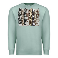 Seafoam cowhide brushstroke Premium Sweatshirt - AdoDesignShop