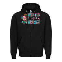 Black created with a purpose Zipper Hoodie - AdoDesignShop