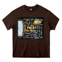 Chocolate Brown i'm a bus driver school bus black Heavy Core Tee - TumblerDesignByShophia