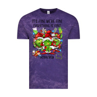 Cloud Purple its fine were fine everything is fine cnacrew Vintage Tee - FaDigitalArtStudio