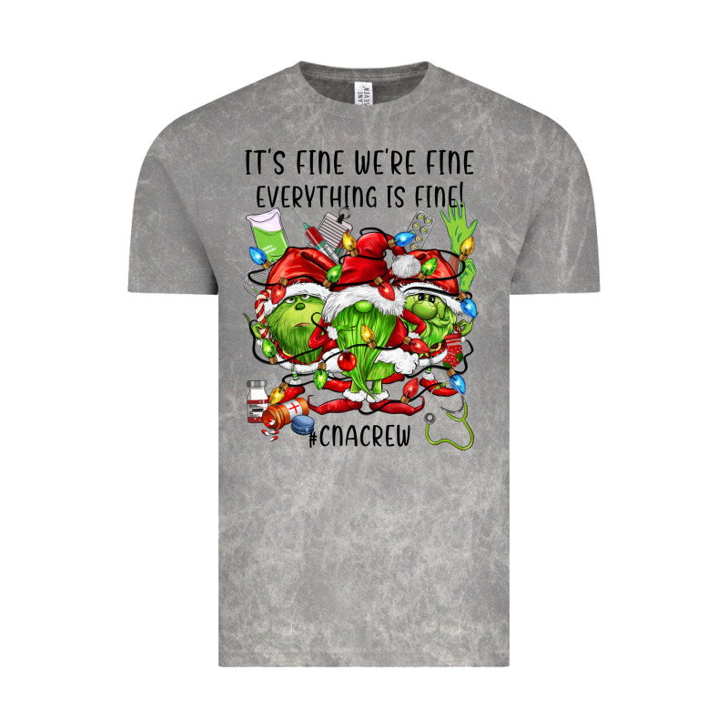 Its Fine Were Fine Everything Is Fine Cnacrew Vintage Tee by FaDigitalArtStudio | Teevron