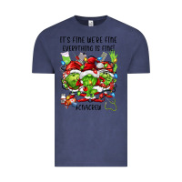 Vintage Denim its fine were fine everything is fine cnacrew Vintage Tee - FaDigitalArtStudio