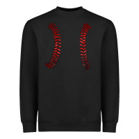 Black ball stitch Heavyweight Sweatshirt - AdoDesignShop