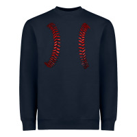 Navy ball stitch Heavyweight Sweatshirt - AdoDesignShop